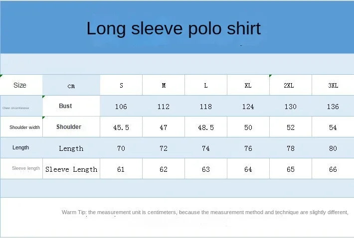 2024 New Autumn Men's Long Sleeve Polo Collar Black and White Contrast Loose POLO Shirt Men's Polo Shirt