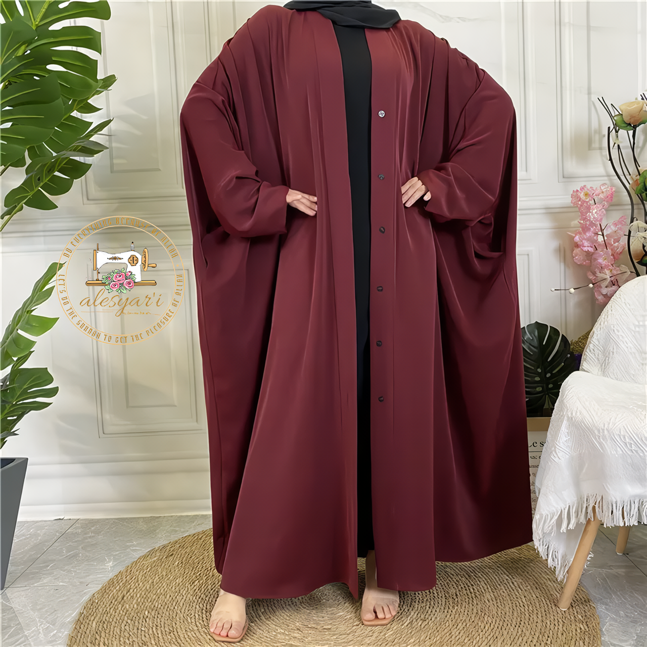 Alesyari Shop I Elevate Your Eid Mubarak Style with Long Maxi Dresses for Muslim Women during Ramadan and Islamic Occasions