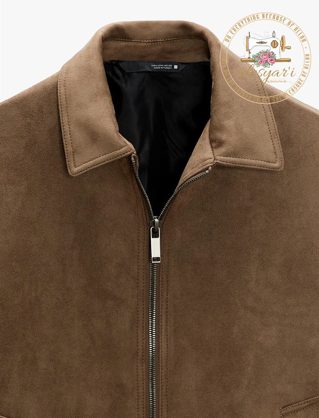 Alesyar'i Shop I Urban Elegance: Stylish Men's Suede Zipper Jacket with Casual Lapel - Elevate Your Fashion Game