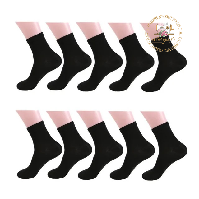 Alesyari Shop I 10 Pairs of Autumn-Winter Thicken Mid-Length Cotton Socks for Men – Deodorant, Sweat-Absorbing, and Casual Sport Comfort