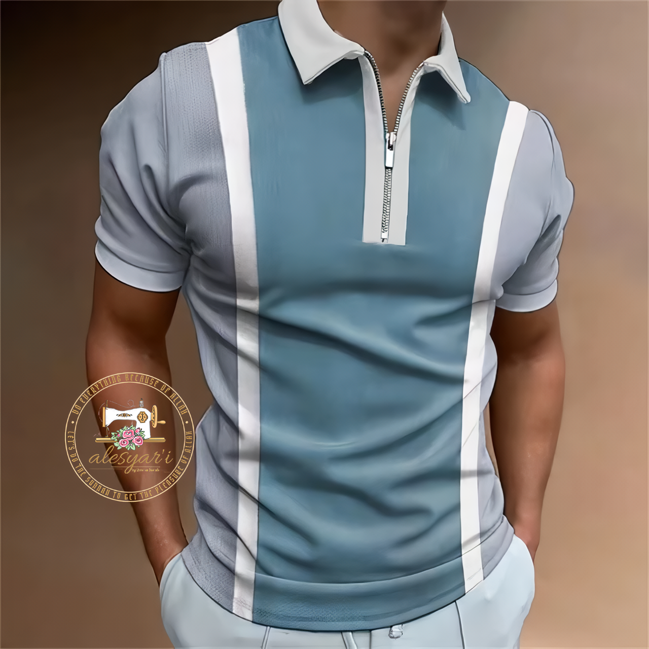 Alesyari Shop I The Latest in Men's Casual Summer Fashion with Short-Sleeved Lapel Polo Shirts