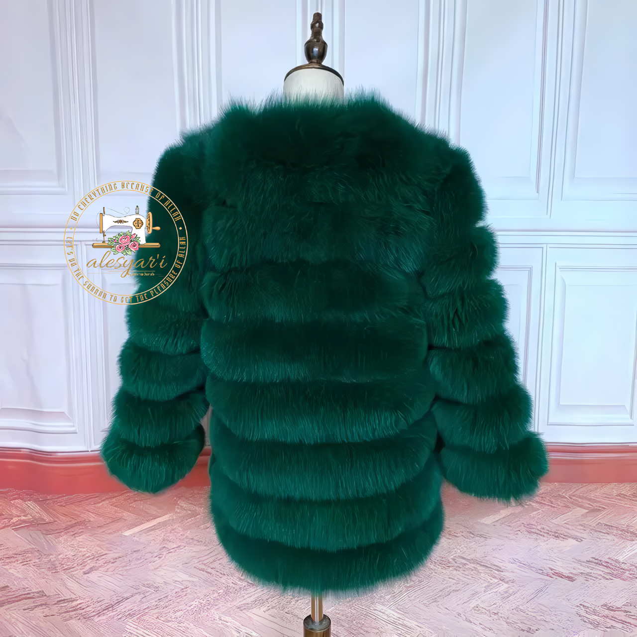 Alesyari Shop I Experience Winter Luxe: Unveiling Our New Fashion Real Natural Fox Fur Long Coat Jacket for Ultimate Warmth and Style