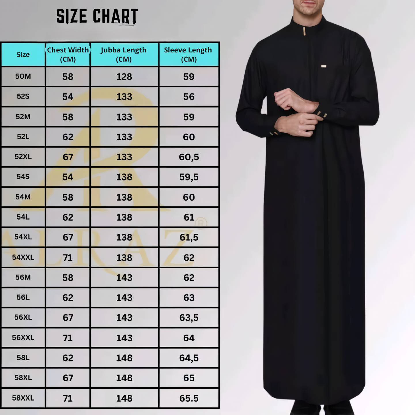 Alesyari Shop I Latest Imam Ahmad Style Robe with Long Sleeves and Cuffs Added Elegance