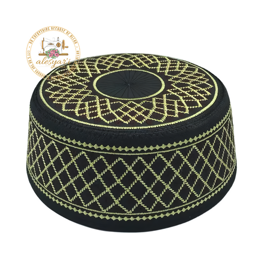 Alesyari Shop I Stylish Cotton Muslim Men's Prayer Hats - Elevate Your Spiritual Style with Our Islamic Collection