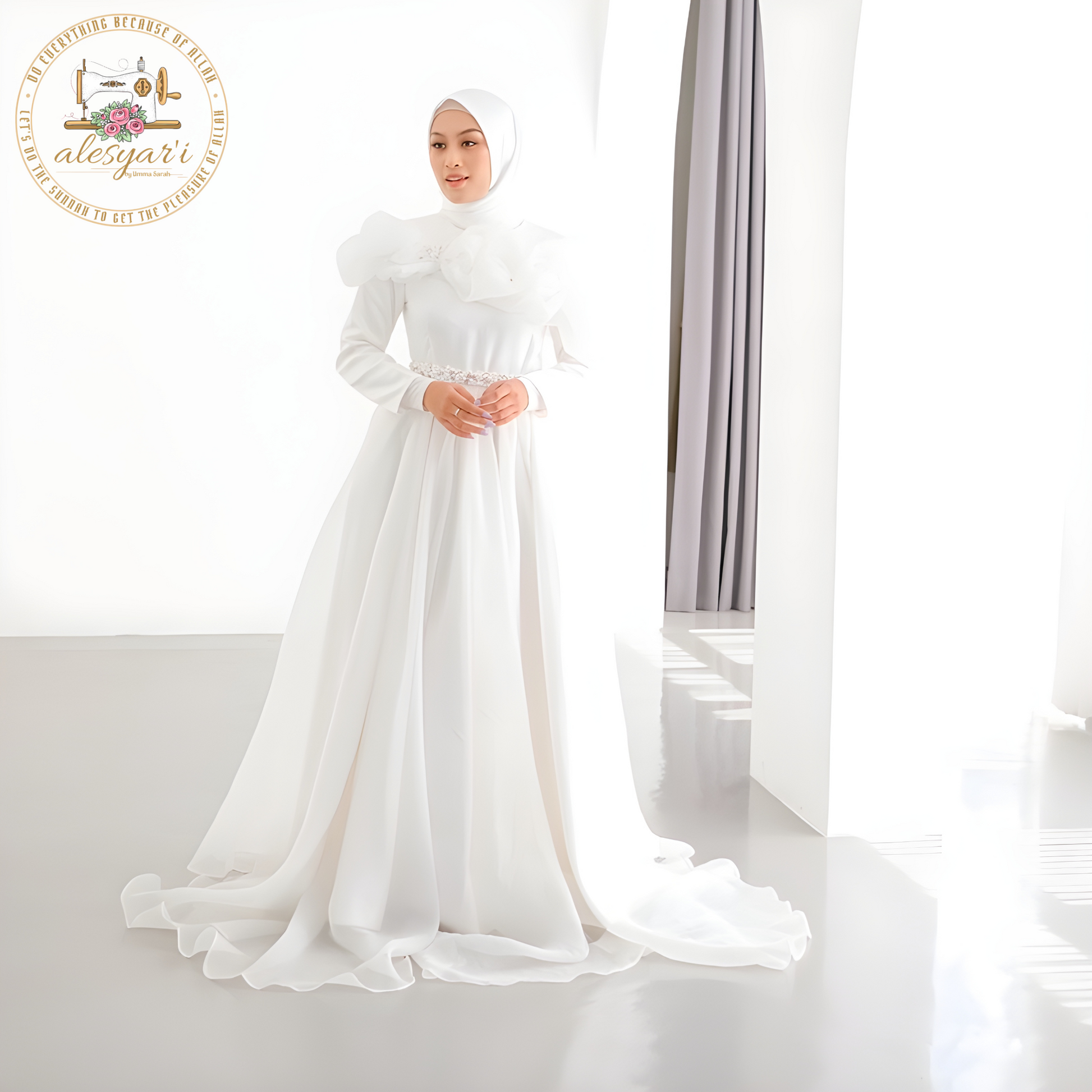 Alesyari Shop I Jauza Premium Wedding Ensemble: Ceremony & Reception Attire