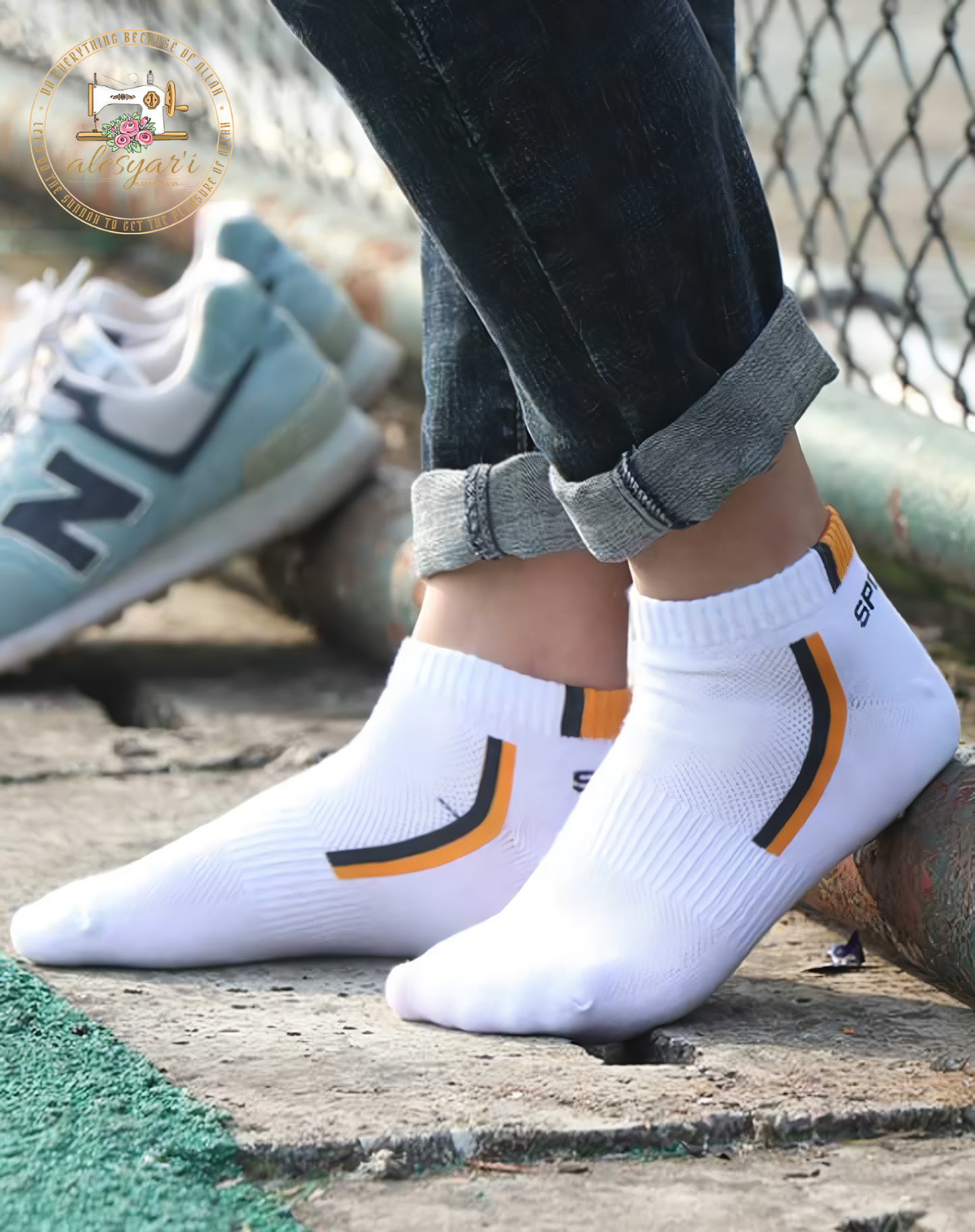 Alesyar'i I 10 Pairs of High-Quality Men's Ankle Socks: Breathable Cotton, Mesh Design, Casual Athletic Style for a Cool and Comfortable Summer