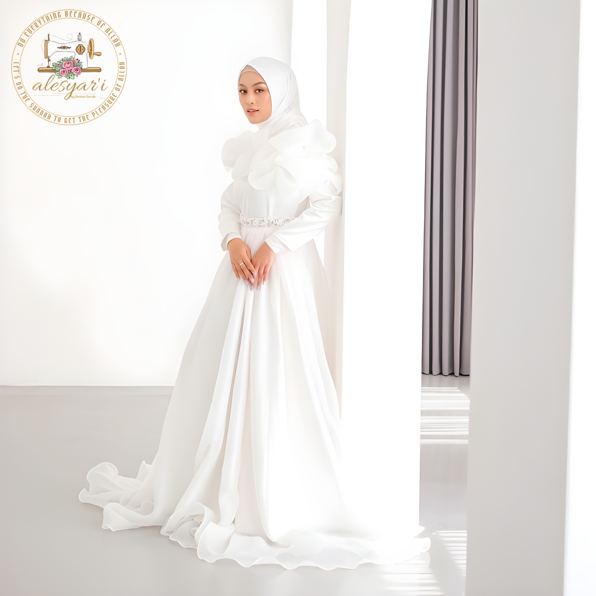 Alesyari Shop I Jauza Premium Wedding Ensemble: Ceremony & Reception Attire