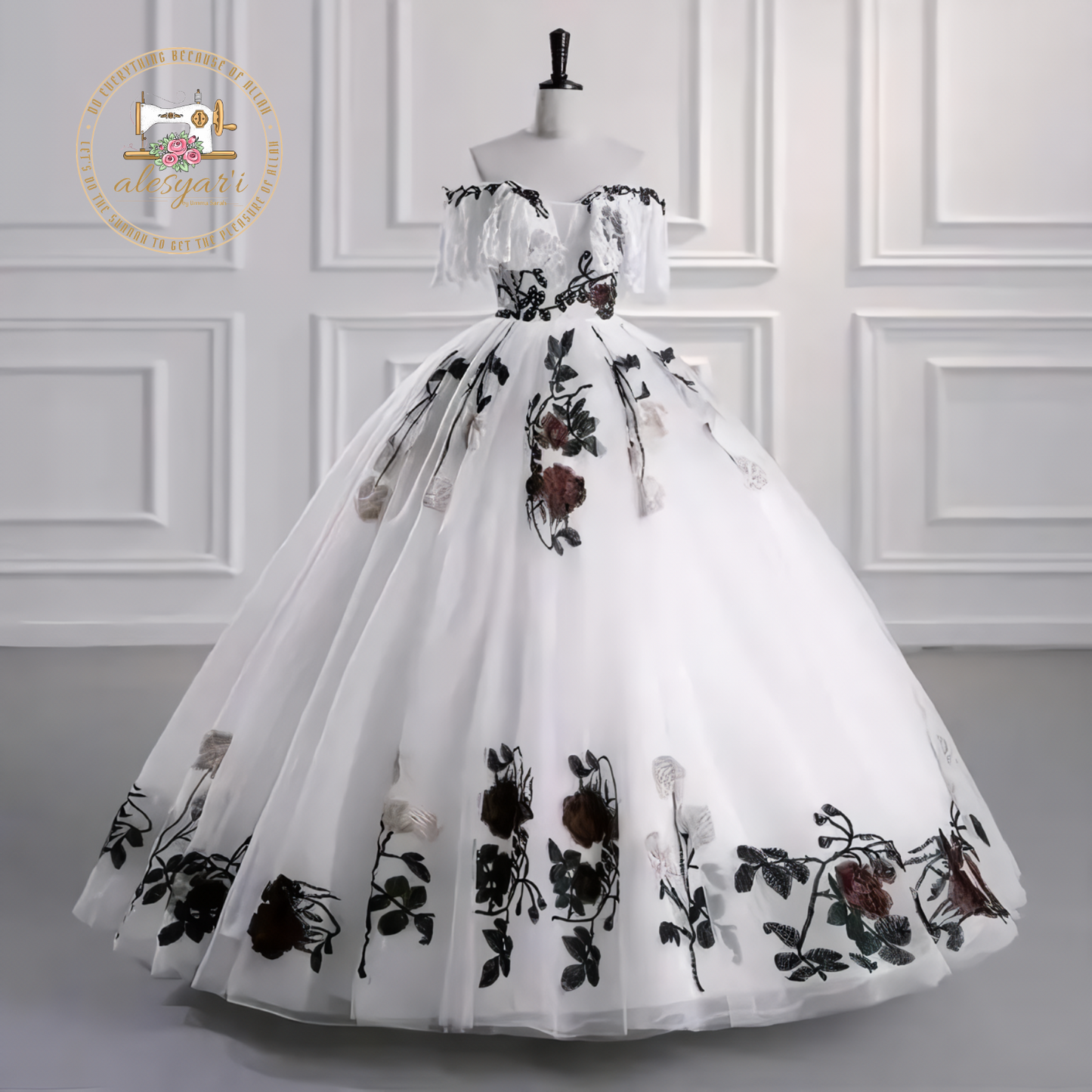 Alesyar'i I Chic Elegance: New Champagne Quinceañera Dresses with Luxury Lace, Off-The-Shoulder Prom Ball Gown, Perfect for Plus Size Quinceañera Glamour