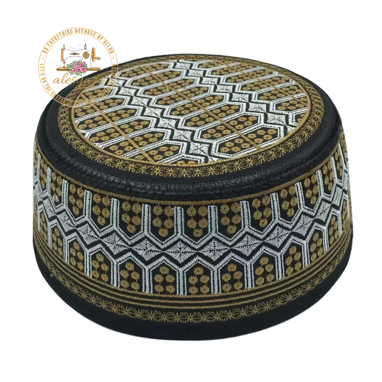 Alesyari Shop I Stylish Cotton Muslim Men's Prayer Hats - Elevate Your Spiritual Style with Our Islamic Collection