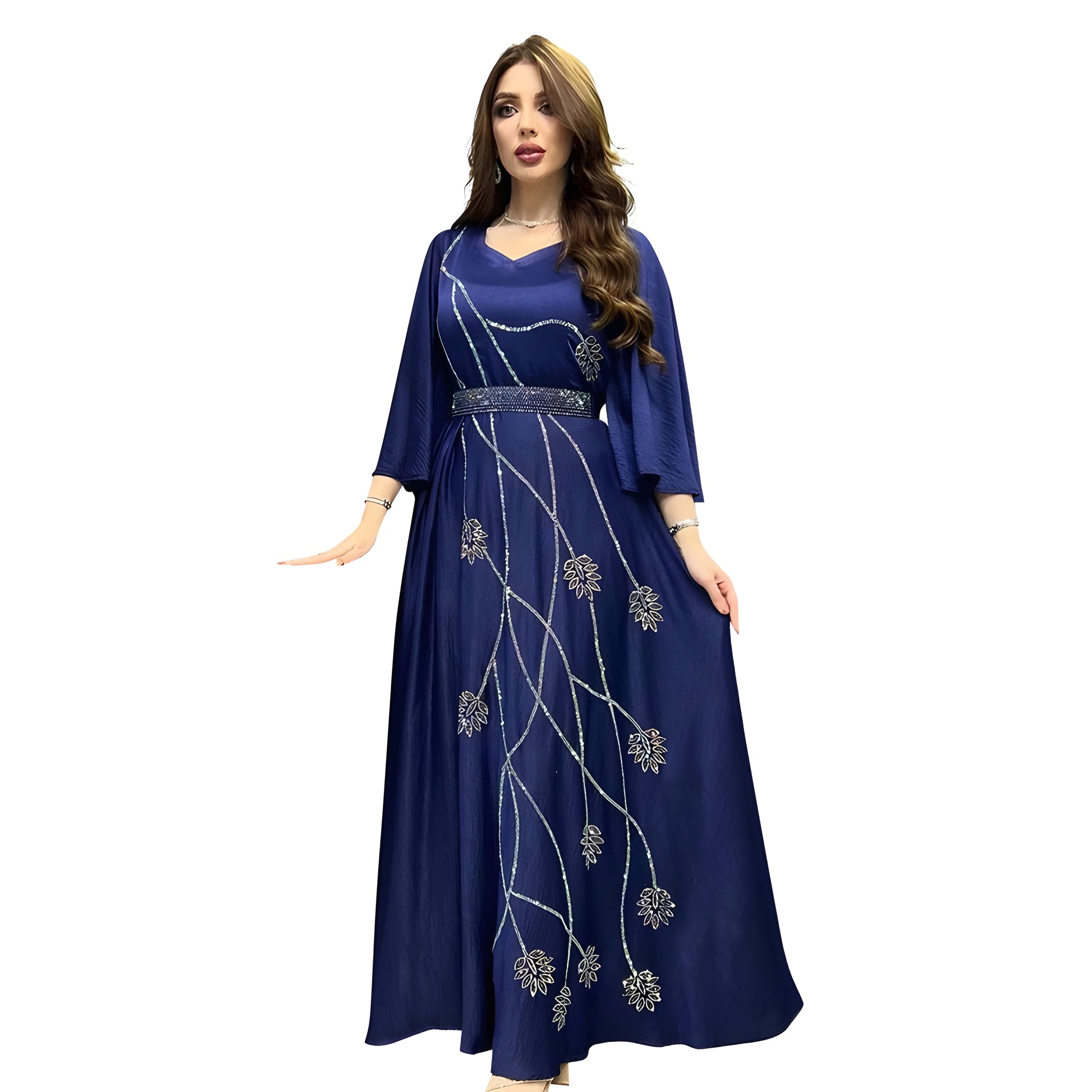 Alesyari Shop I Turkey Muslim Dress Women Abaya Diamond Lace-up Party Dresses Moroccan Kaftan Ensemble Femme Musulmane Jilbab Hijab