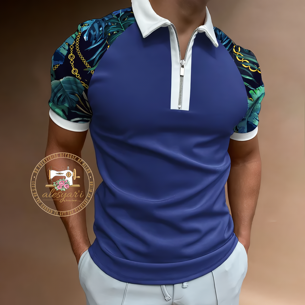 Alesyari Shop I The Latest in Men's Casual Summer Fashion with Short-Sleeved Lapel Polo Shirts