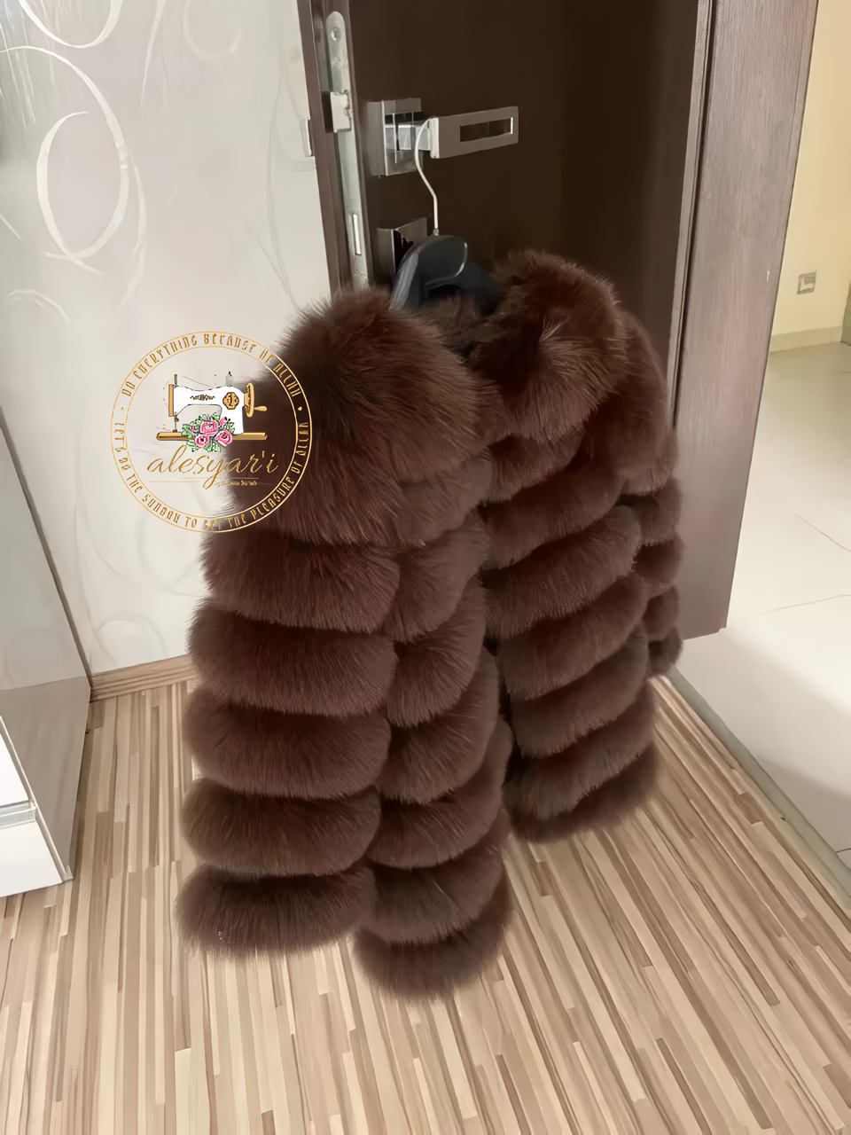 Alesyari Shop I Experience Winter Luxe: Unveiling Our New Fashion Real Natural Fox Fur Long Coat Jacket for Ultimate Warmth and Style