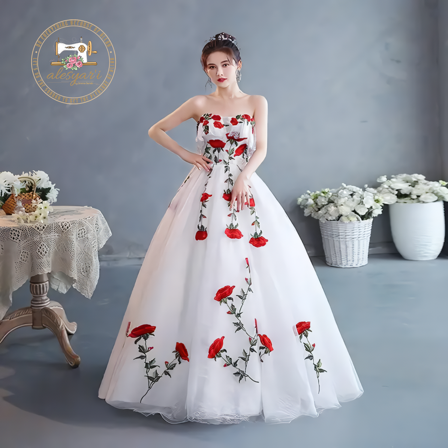 Alesyar'i I Chic Elegance: New Champagne Quinceañera Dresses with Luxury Lace, Off-The-Shoulder Prom Ball Gown, Perfect for Plus Size Quinceañera Glamour