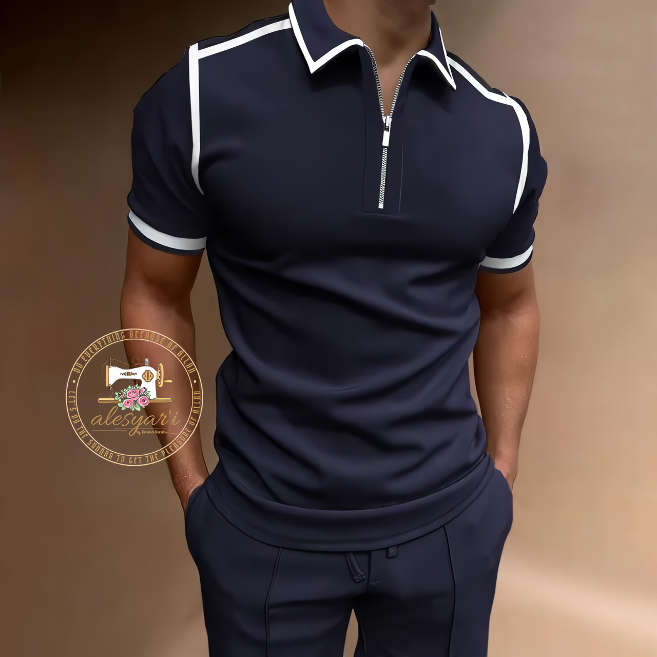 Alesyari Shop I The Latest in Men's Casual Summer Fashion with Short-Sleeved Lapel Polo Shirts