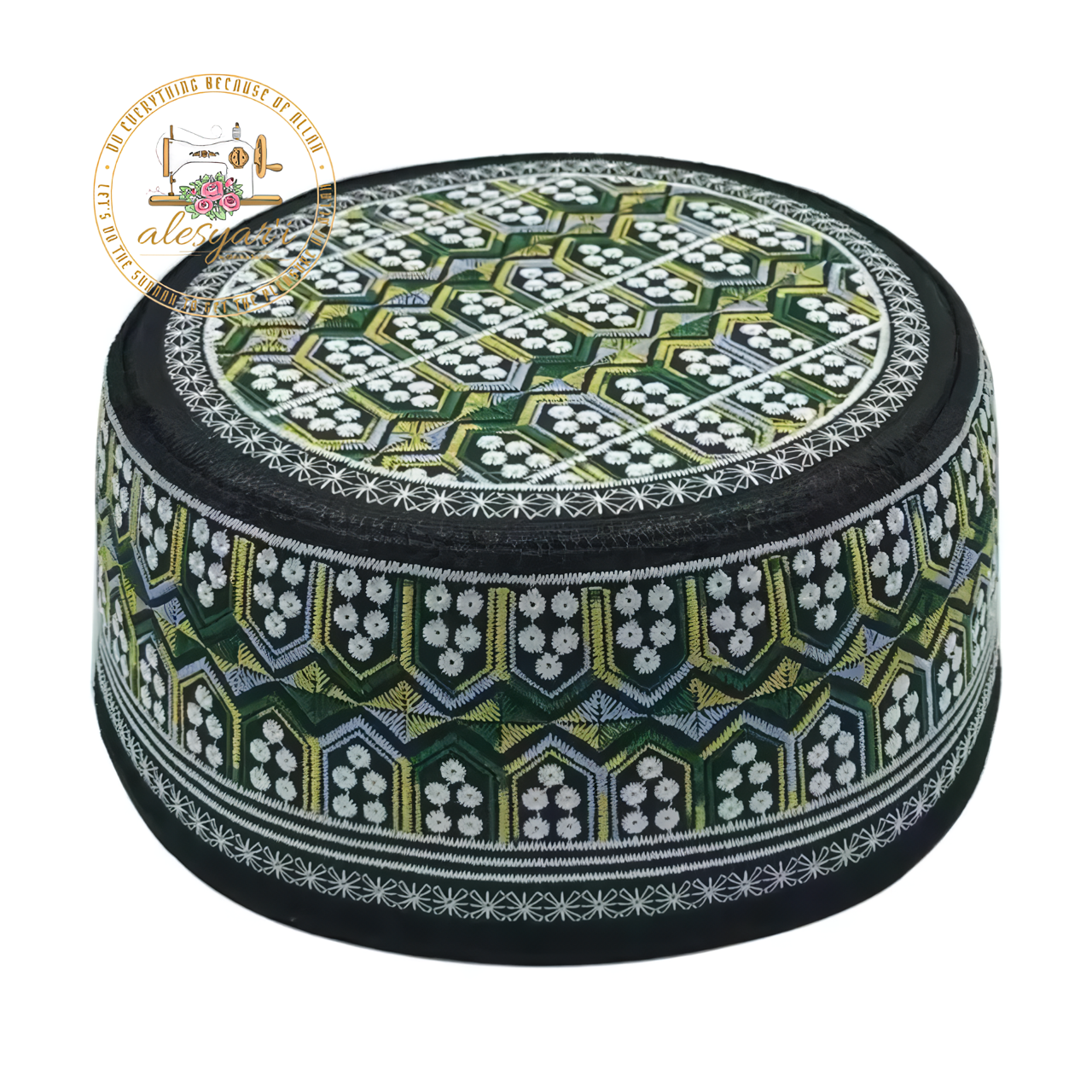 Alesyari Shop I Stylish Cotton Muslim Men's Prayer Hats - Elevate Your Spiritual Style with Our Islamic Collection