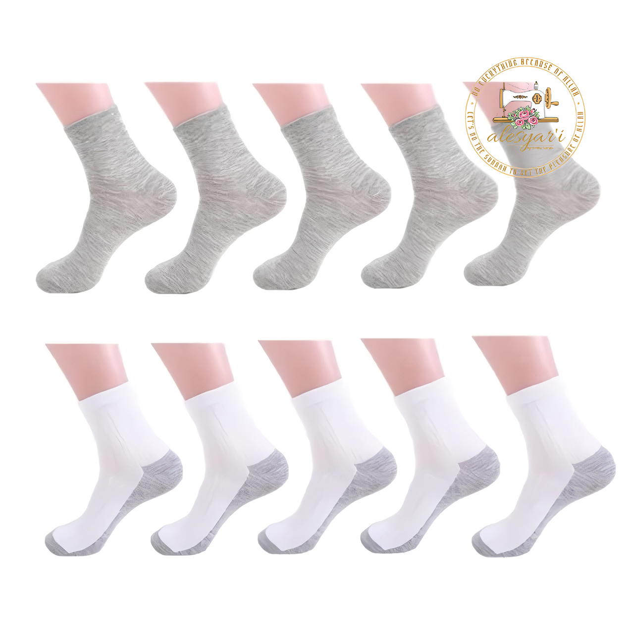 Alesyari Shop I 10 Pairs of Autumn-Winter Thicken Mid-Length Cotton Socks for Men – Deodorant, Sweat-Absorbing, and Casual Sport Comfort