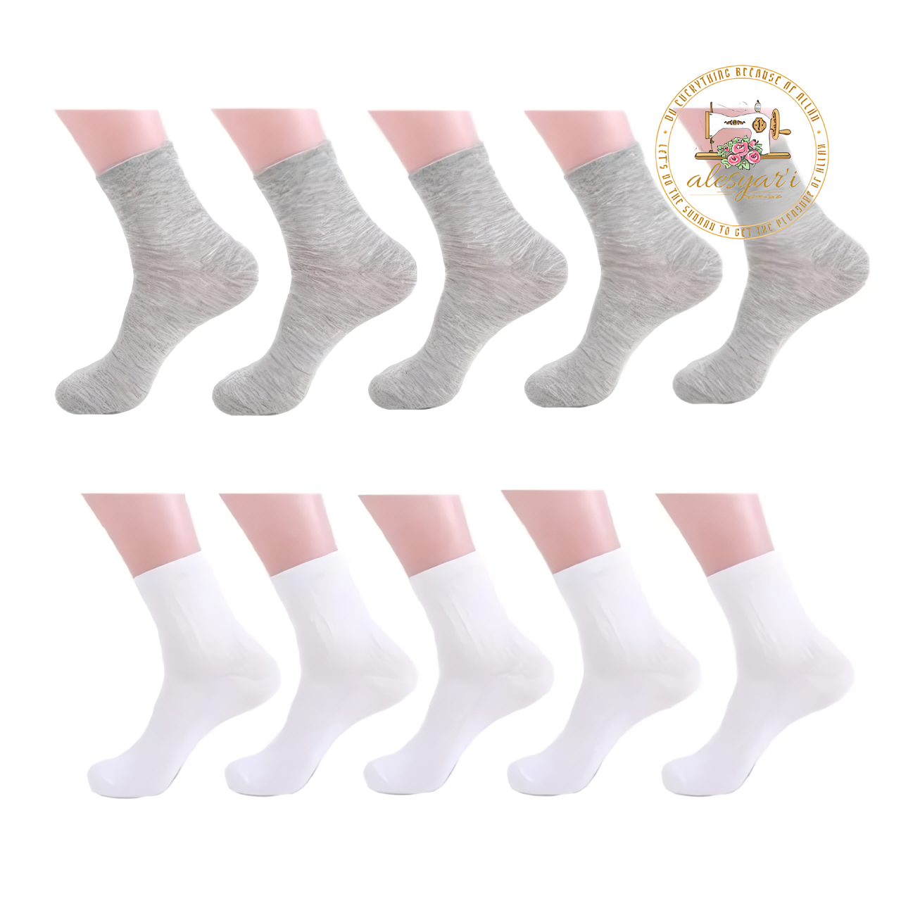 Alesyari Shop I 10 Pairs of Autumn-Winter Thicken Mid-Length Cotton Socks for Men – Deodorant, Sweat-Absorbing, and Casual Sport Comfort