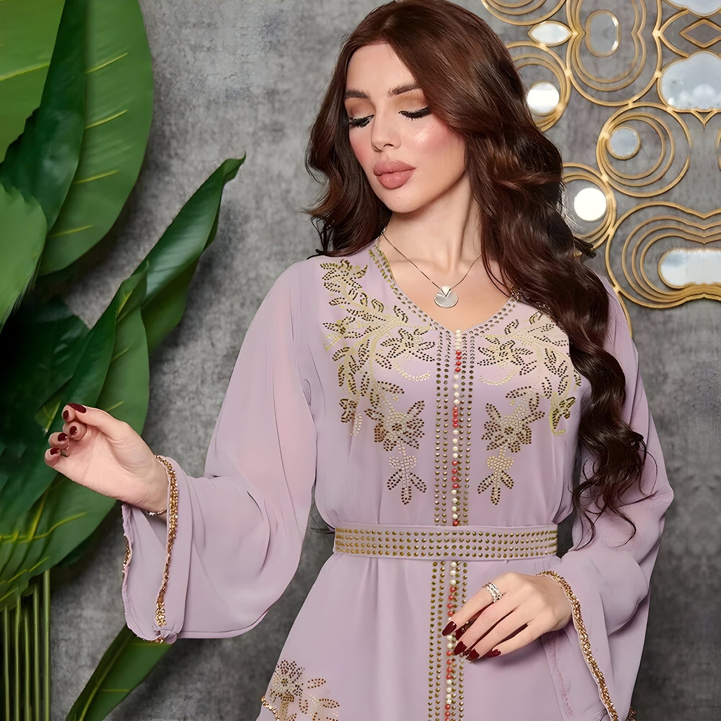 Alesyari Shop I Luxury Abaya Diamonds Muslim Elegant Women Dresses Caftan Moroccan Dubai Kaftan Gown Evening Party Eid Mubarak Jalabiya Vestidos