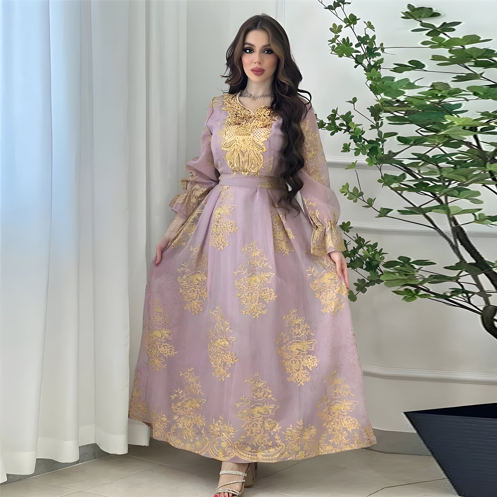 Alesyari Shop I Luxury Abaya Diamonds Muslim Elegant Women Dresses Caftan Moroccan Dubai Kaftan Gown Evening Party Eid Mubarak Jalabiya Vestidos