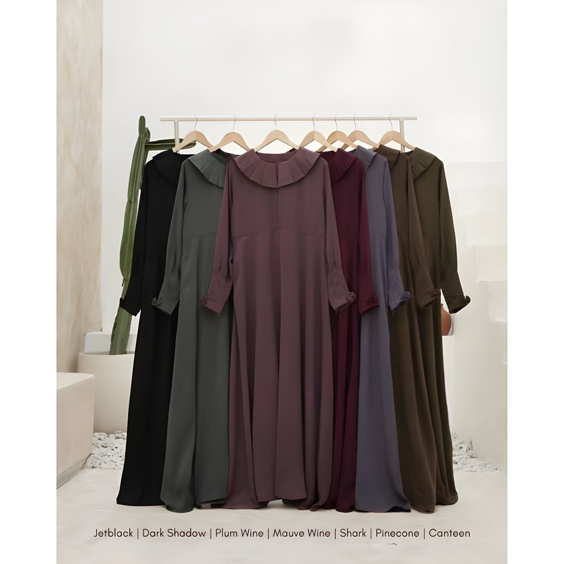 7 color choices of Abaya Qasidan Series.