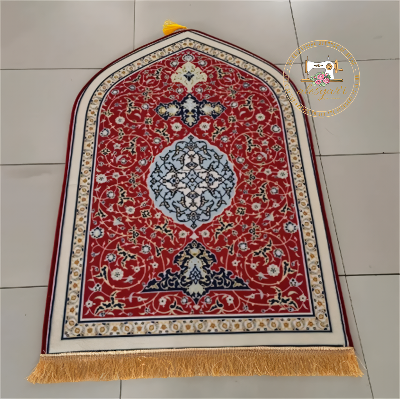 Alesyari Shop I Enhance Your Ramadan Experience with Our Exclusive Printed Prayer Mat – A Flannel Carpet Designed for Worship