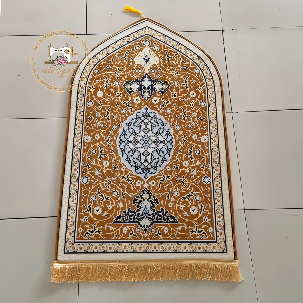 Alesyari Shop I Enhance Your Ramadan Experience with Our Exclusive Printed Prayer Mat – A Flannel Carpet Designed for Worship