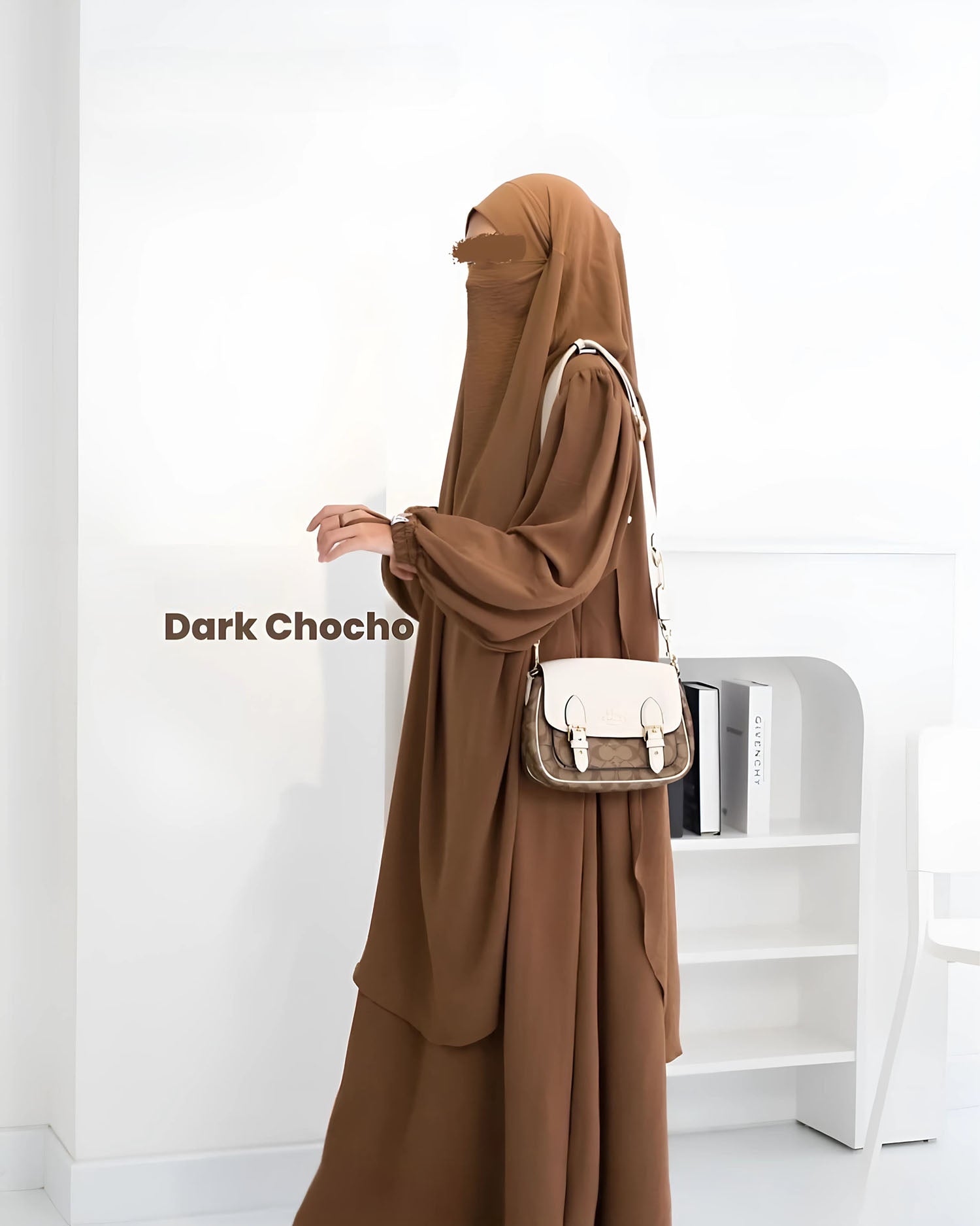 Azzura Crinkle Muslim Abaya French Khimar Set Modest Islamic Dress for Women Daily Prayer Ramadan Eid Outfit