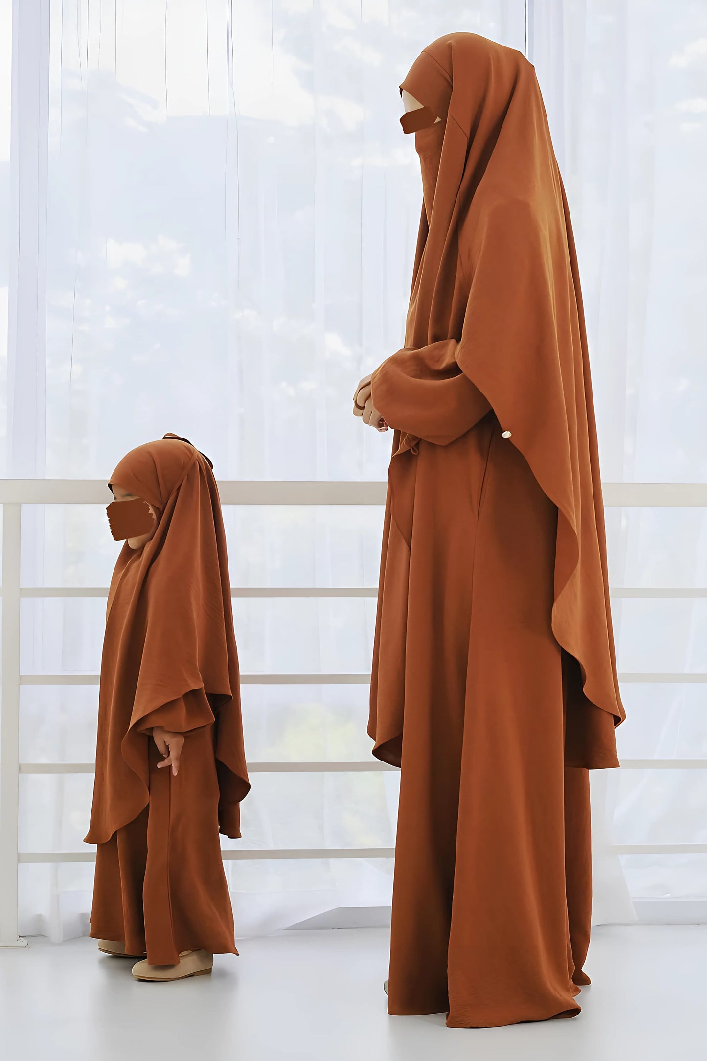 Azzura Crinkle Muslim Abaya French Khimar Set Modest Islamic Dress for Women Daily Prayer Ramadan Eid Outfit