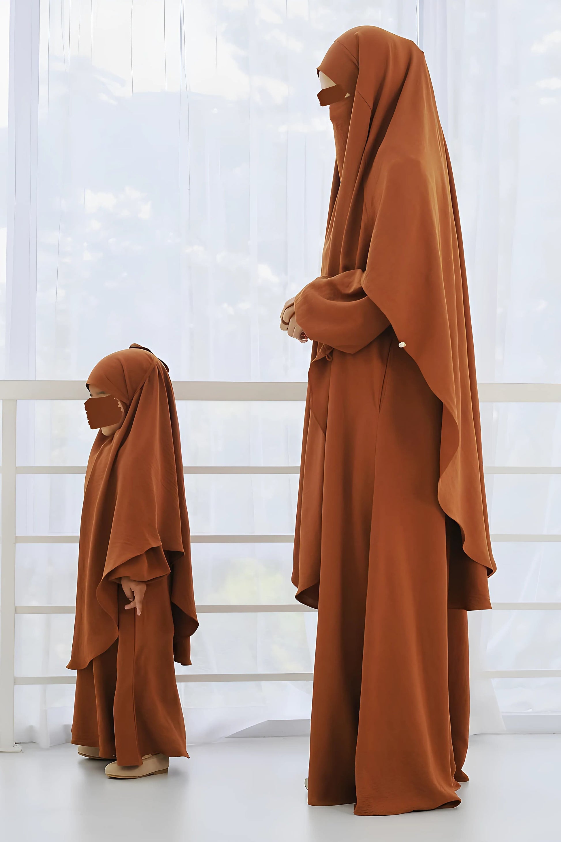 Azzura Crinkle Muslim Abaya French Khimar Set Modest Islamic Dress for Women Daily Prayer Ramadan Eid Outfit