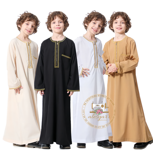 Alesyari Shop I Dubai Arab Muslim Kids Boys Clothes Abaya Caftan Robes Islamic Ramadan Clothing Oman Arabic Qatar Child Kaftans Costumes