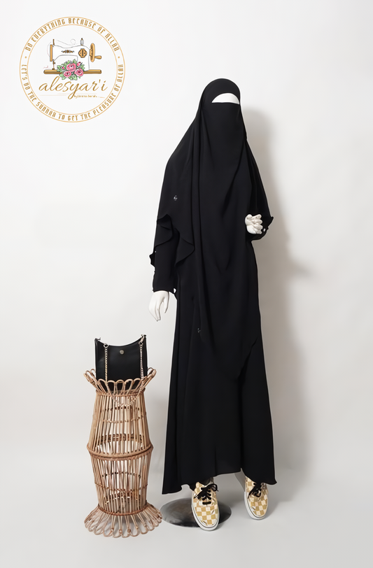 Alesyari Shop I Premium Umrah Abaya Set Ultra Soft and Comfortable, Ideal for Both Formal and Everyday Wear