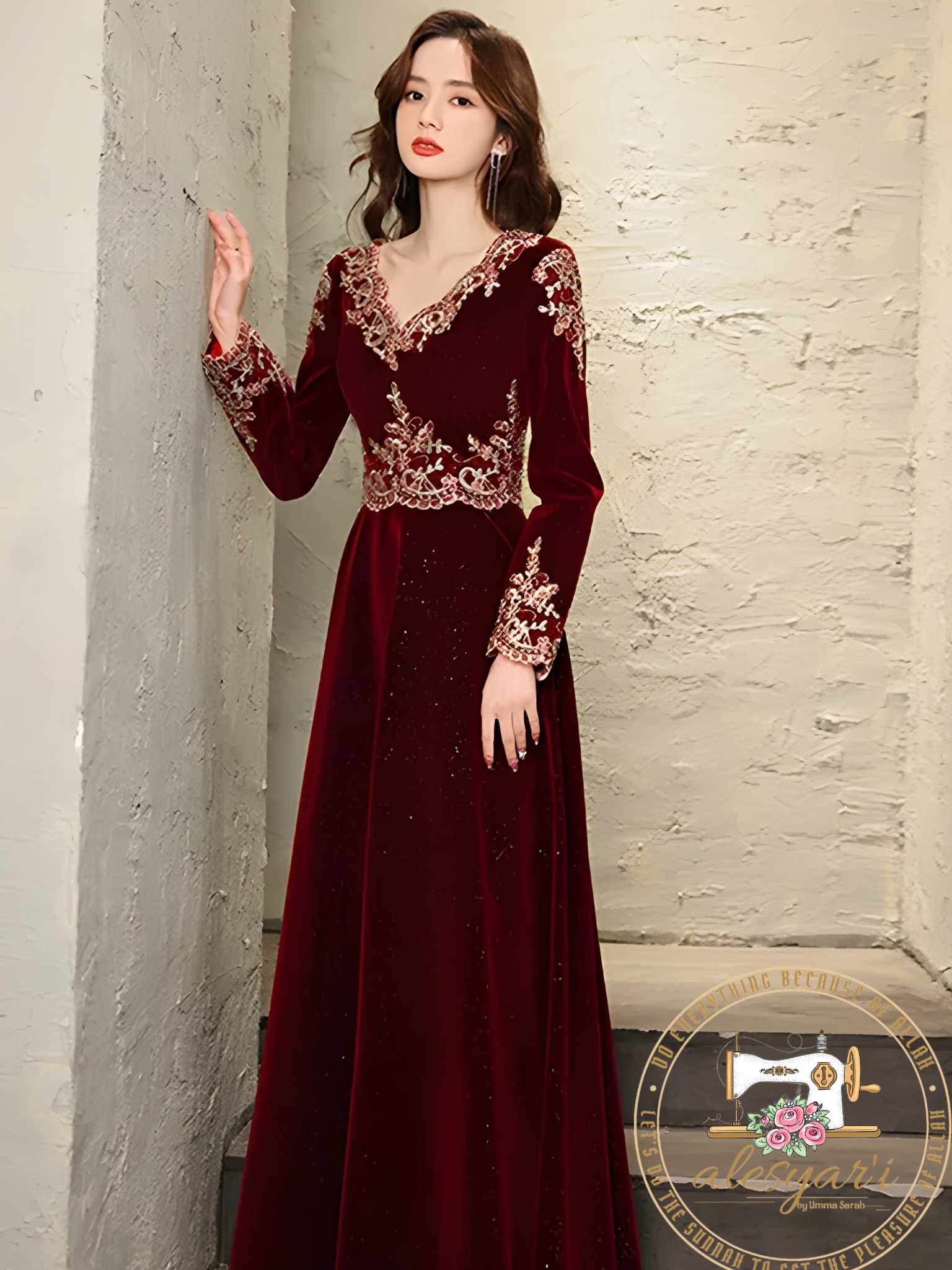 Party Gowns Evening Dress Long Sleeve Custom-Made Formal Prom Dresses