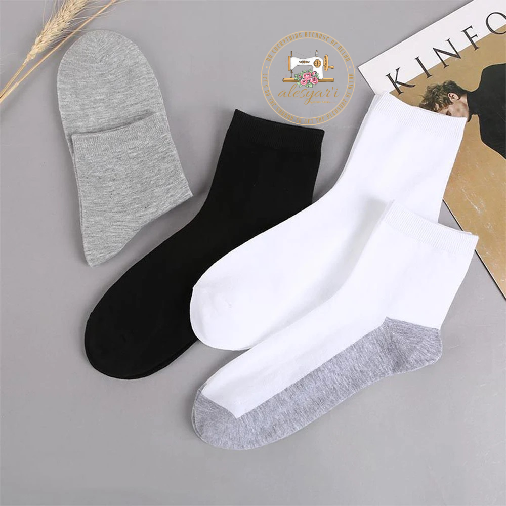 Alesyari Shop I 10 Pairs of Autumn-Winter Thicken Mid-Length Cotton Socks for Men – Deodorant, Sweat-Absorbing, and Casual Sport Comfort