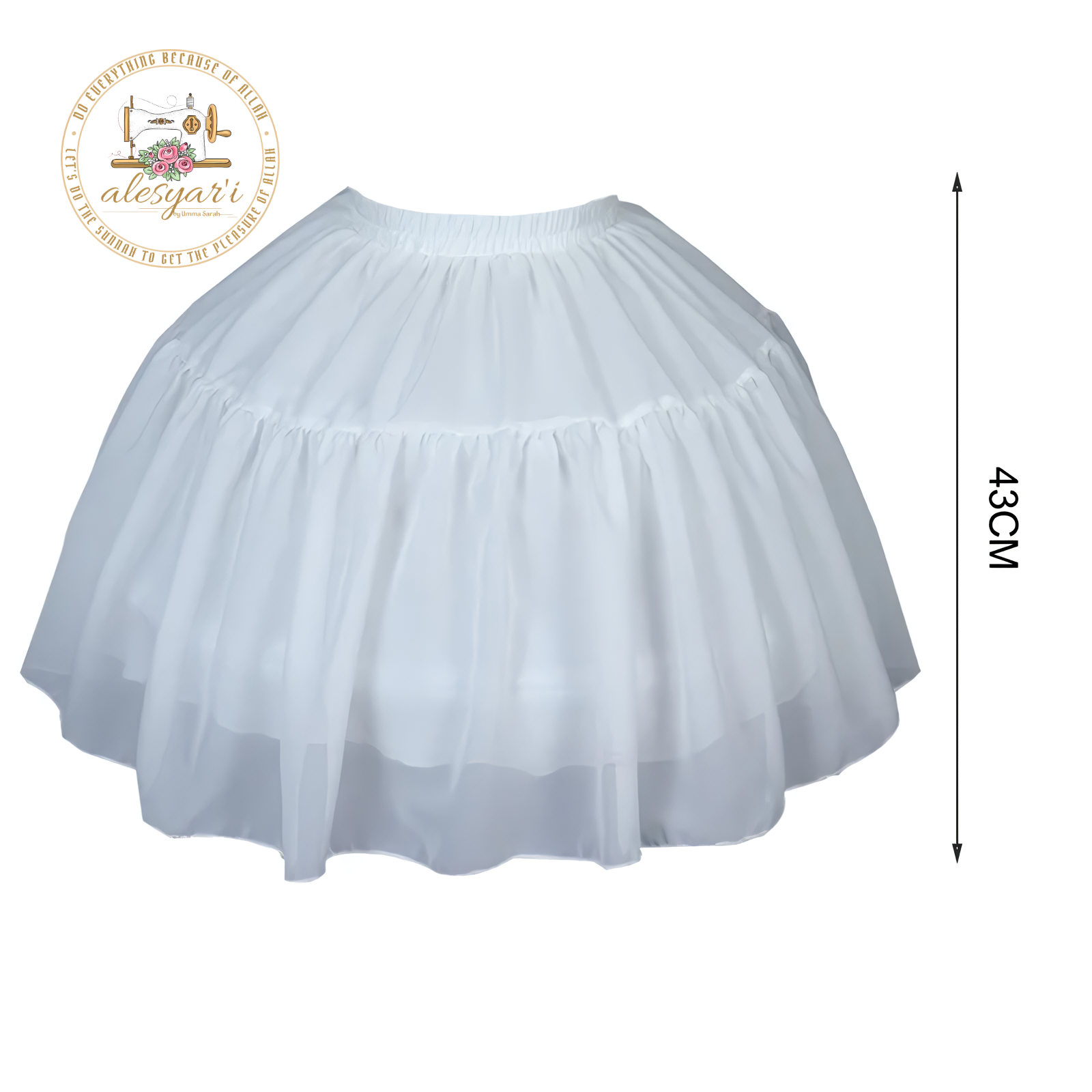 Alesyar'i Shop I Women's Ruffled Petticoat with Fluffy Bubble Tutu, Crinoline Underskirt – Boneless Lolita Tutu Skirt Featuring Tulle Skirt