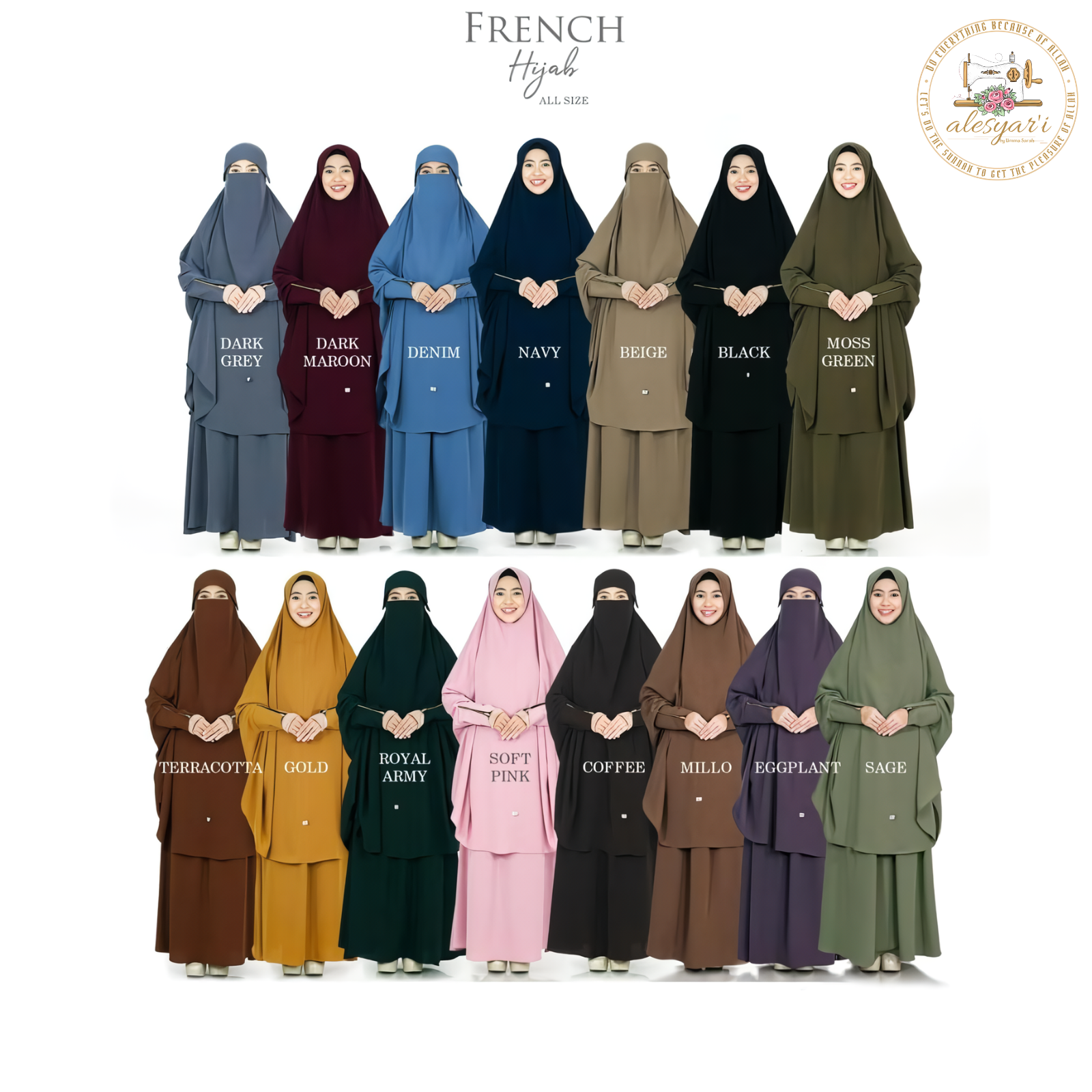 Alesyari Shop I Ramadan Eid Sets Djellaba Muslim Dress Dubai Fashion Islamic Suits Abaya Muslim Robes Islam Robe