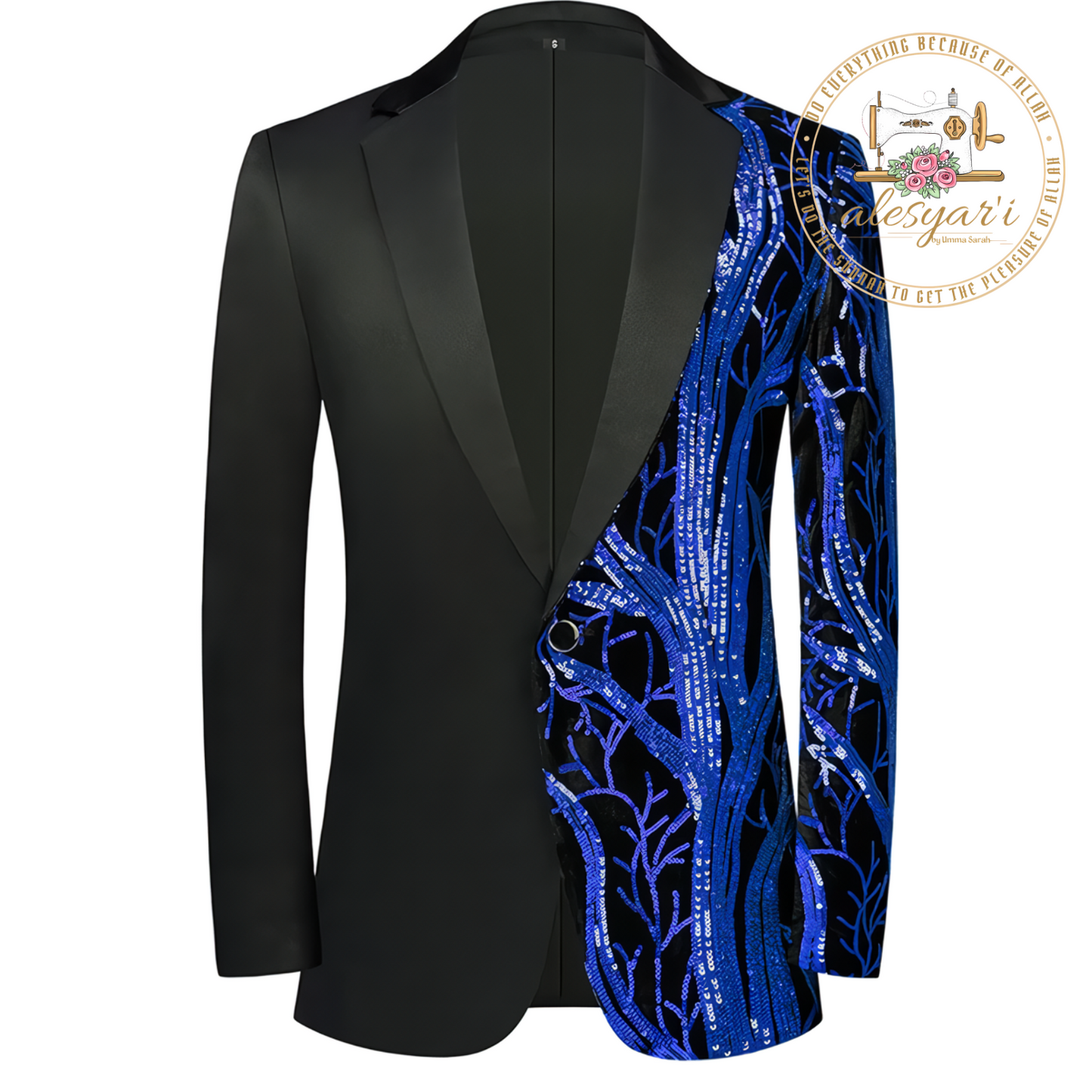 Mens Luxury Wave Striped Gold Sequin Blazer Jacket Shawl Lapel One Button Shiny Wedding Party Suit Jackets Dinner Tuxedo Blazer