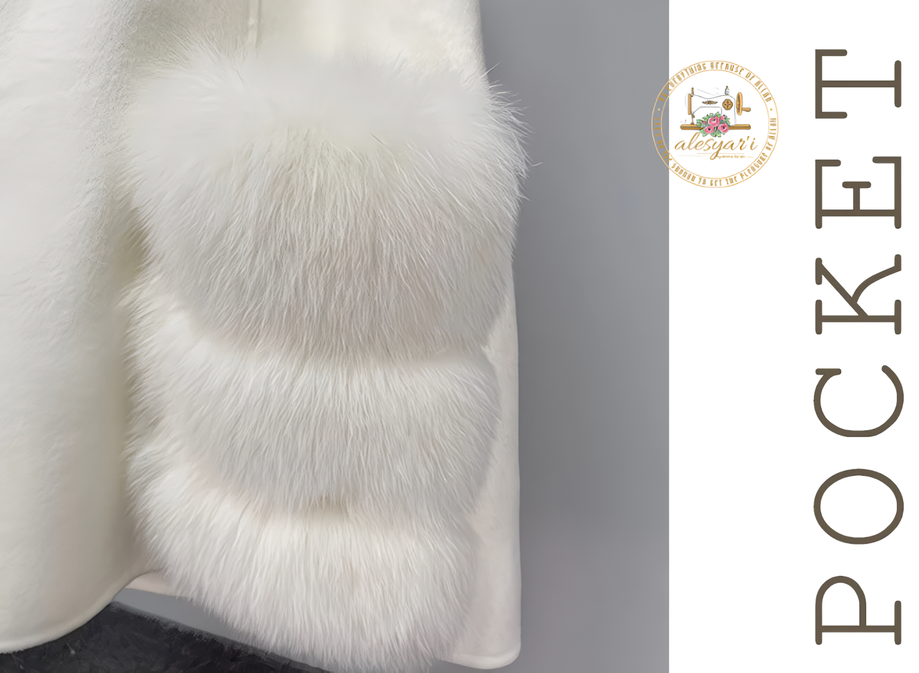 Alesyari Shop I Luxurious Womens Real Wool Cashmere Fur Vest with Stunning Long Fox Fur Overcoats