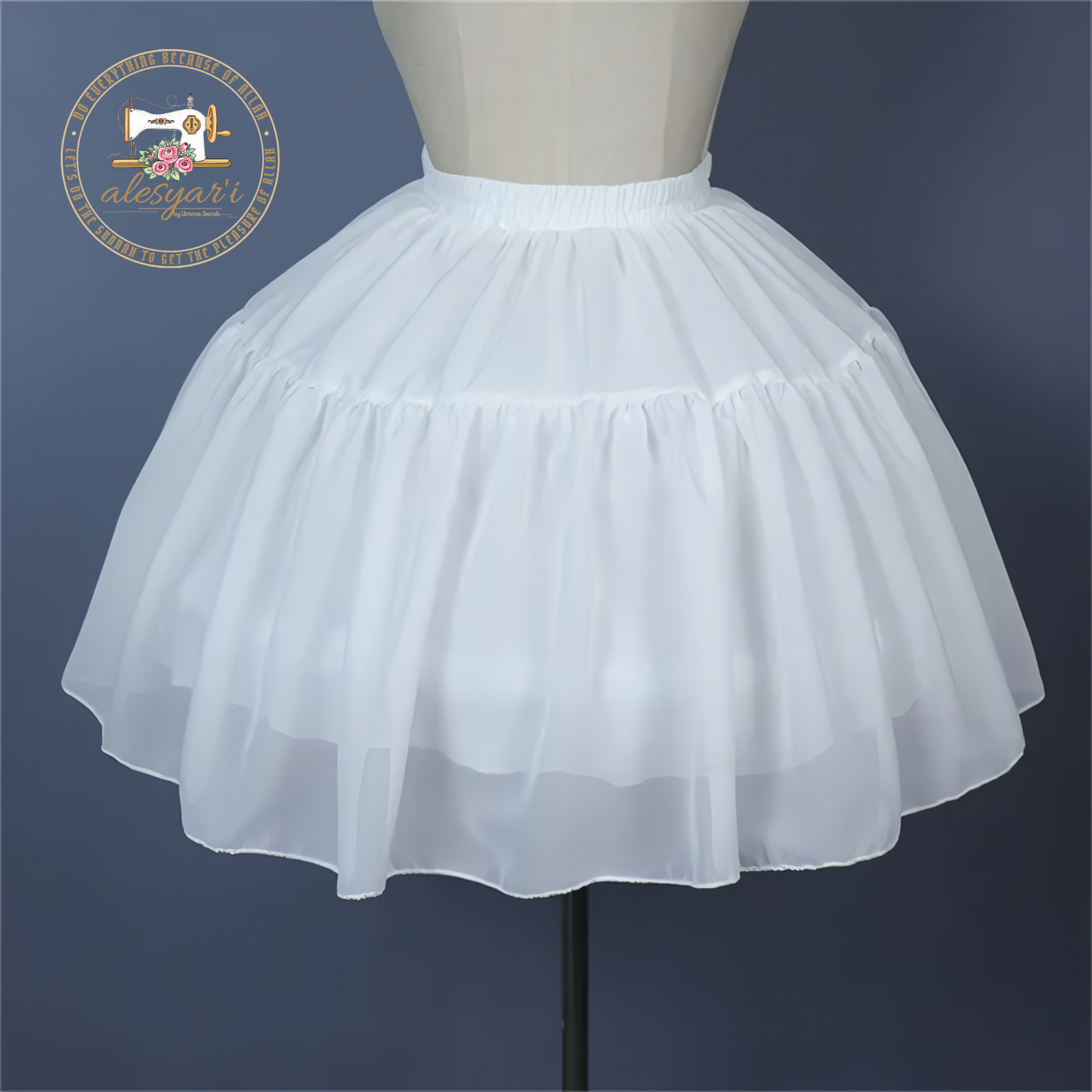 Alesyar'i Shop I Women's Ruffled Petticoat with Fluffy Bubble Tutu, Crinoline Underskirt – Boneless Lolita Tutu Skirt Featuring Tulle Skirt