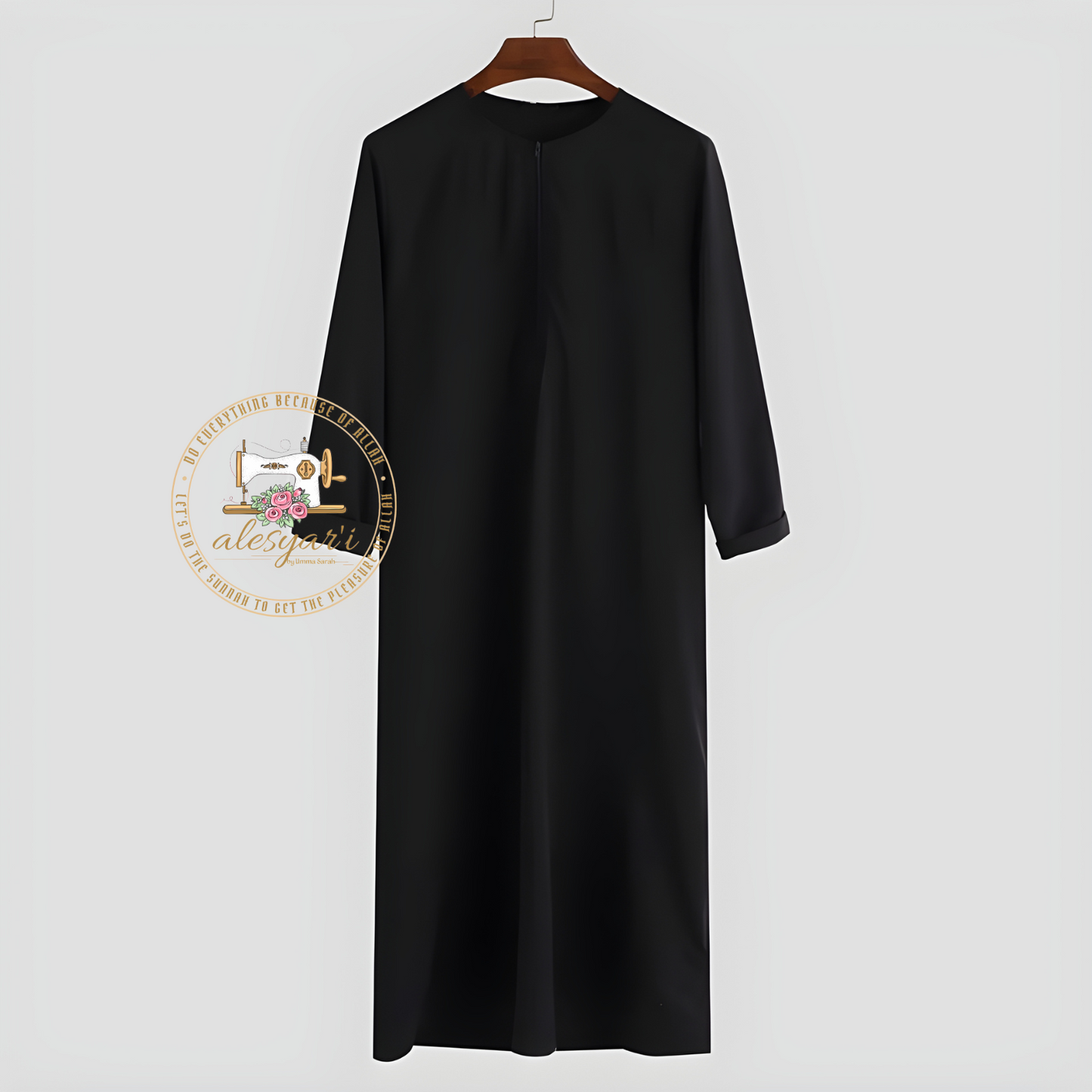 Alesyari Shop I Jubba Thobe: Long Sleeve Kaftan for Men, Ideal Islamic Attire from Pakistan, Saudi Arabia, and Afghanistan