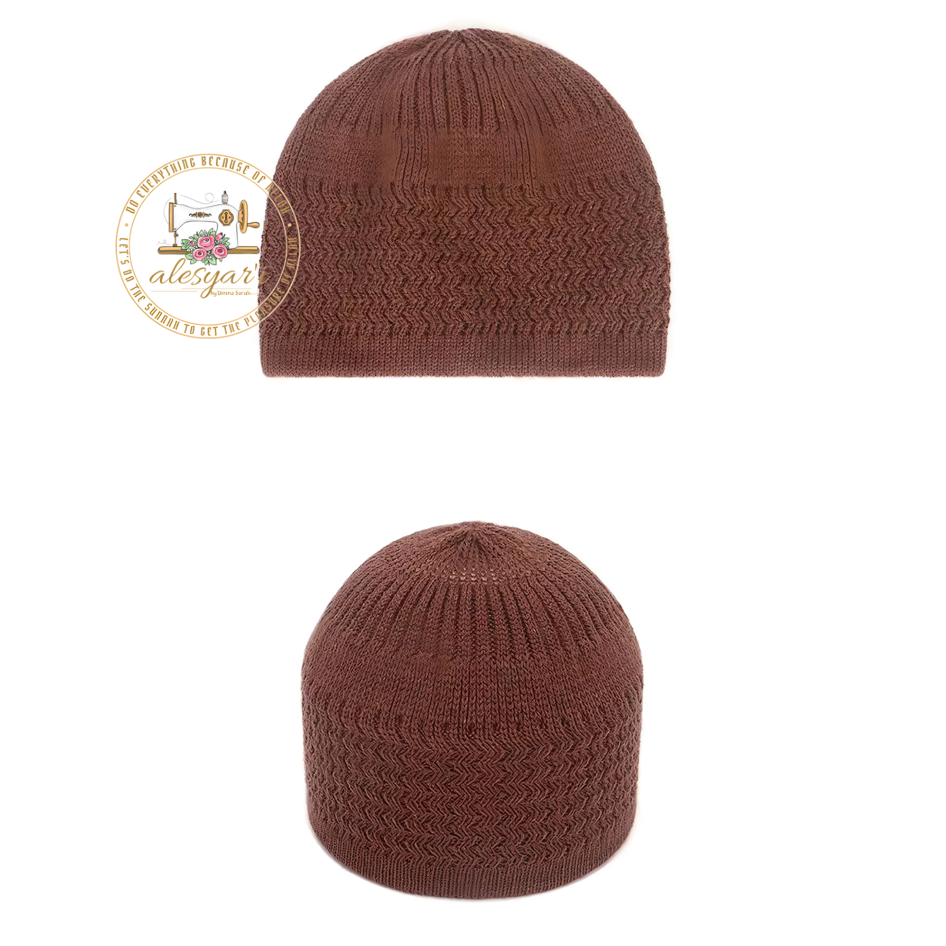 Alesyari Shop I New Winter Warmth: Woolen Muslim Caps for Mosque - Unisex Beanies