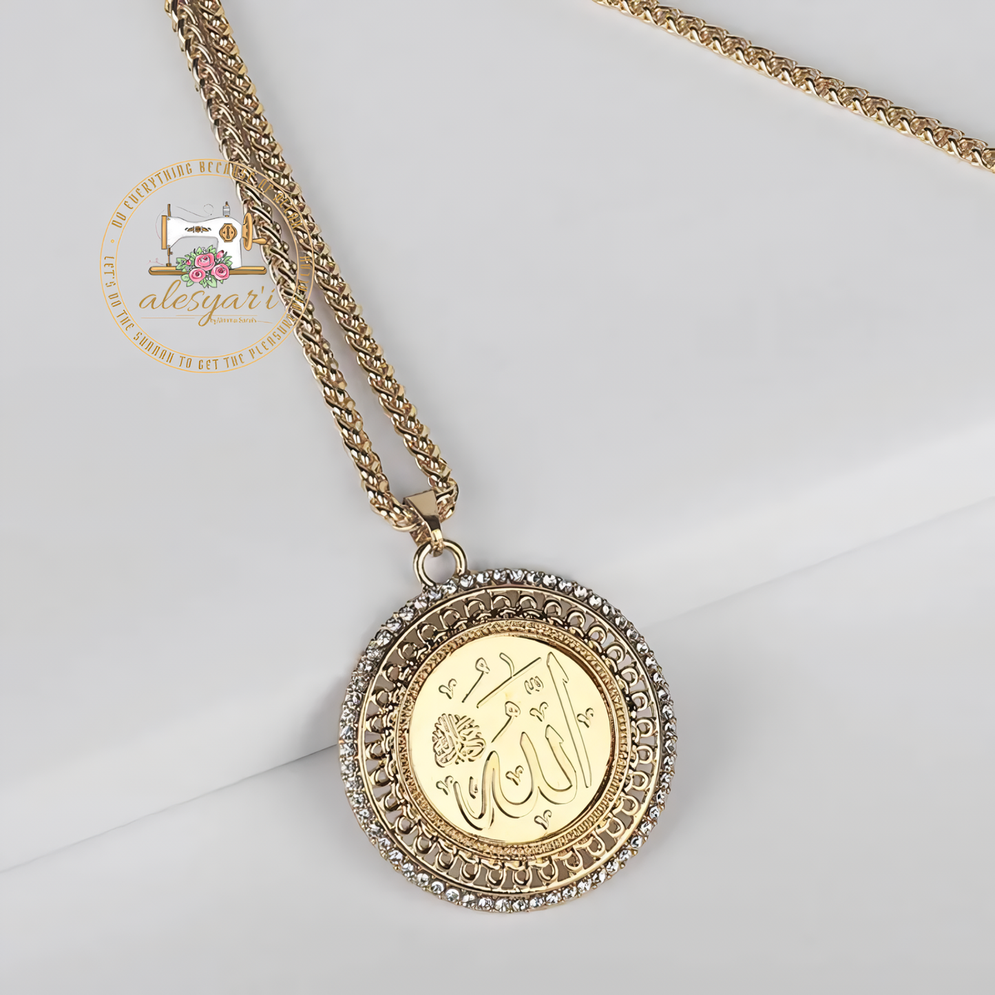 Alesyari Shop I Islamic Elegance: Allah Pendant Necklace with Drop Shipping Options Available