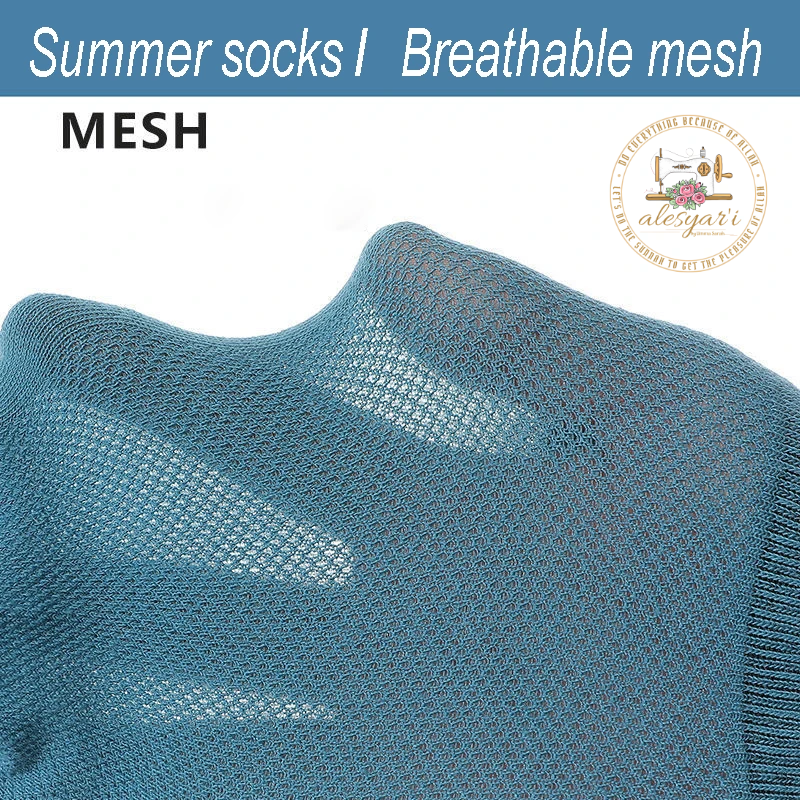 Alesyar'i Shop I 10 Pairs/Lot: High-Quality Men's Ankle Socks - Breathable Cotton, Mesh Design, Casual Athletic Style for a Cool and Comfortable Summer, Thin Cut Short Socks