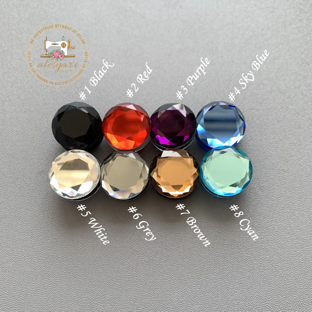 Alesyari Shop I Magnetic Glass Pins for Muslim Hijab Accessories - Vibrant Acrylic Brooches with Strong Magnets for Stylish Scarf Buckling