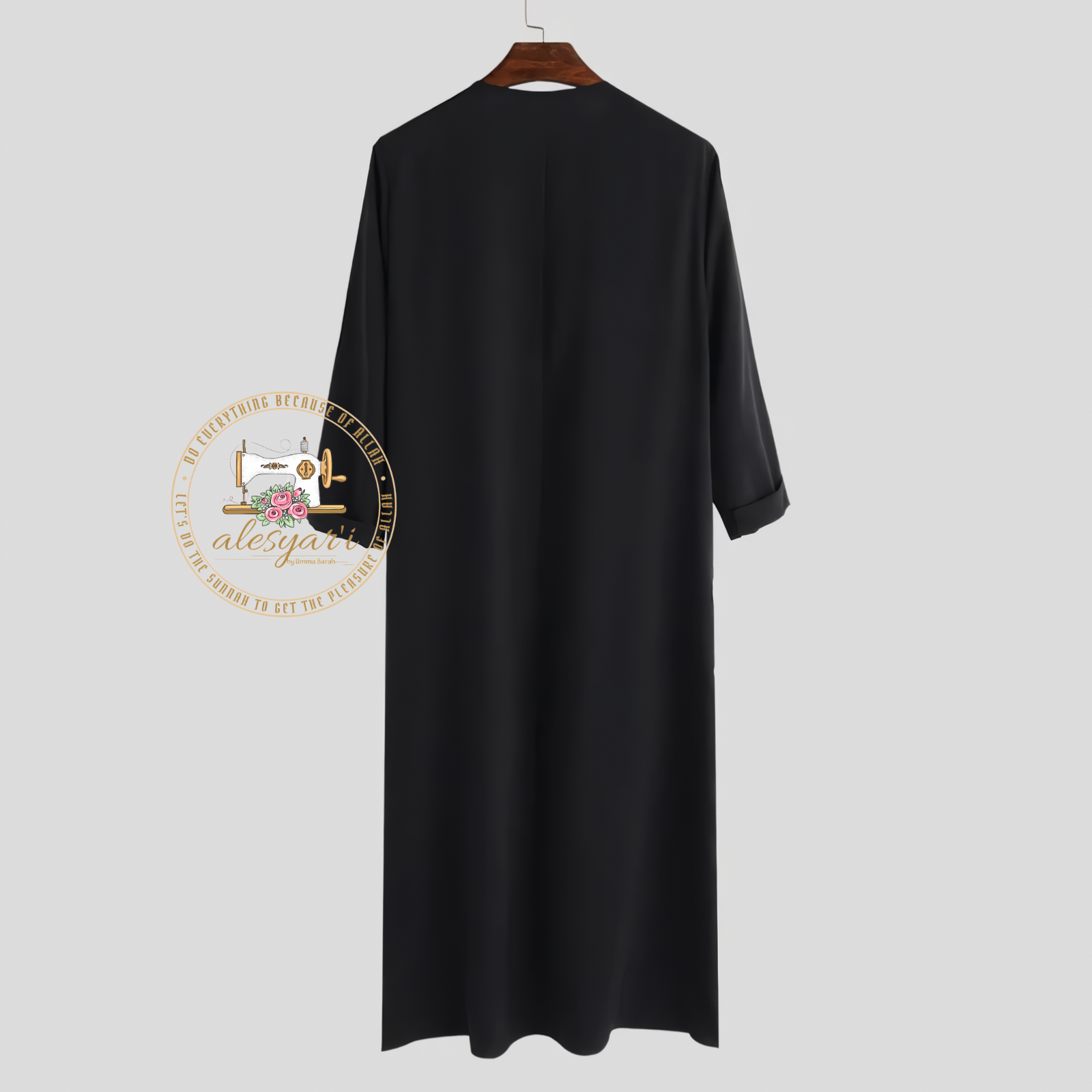 Alesyari Shop I Jubba Thobe: Long Sleeve Kaftan for Men, Ideal Islamic Attire from Pakistan, Saudi Arabia, and Afghanistan