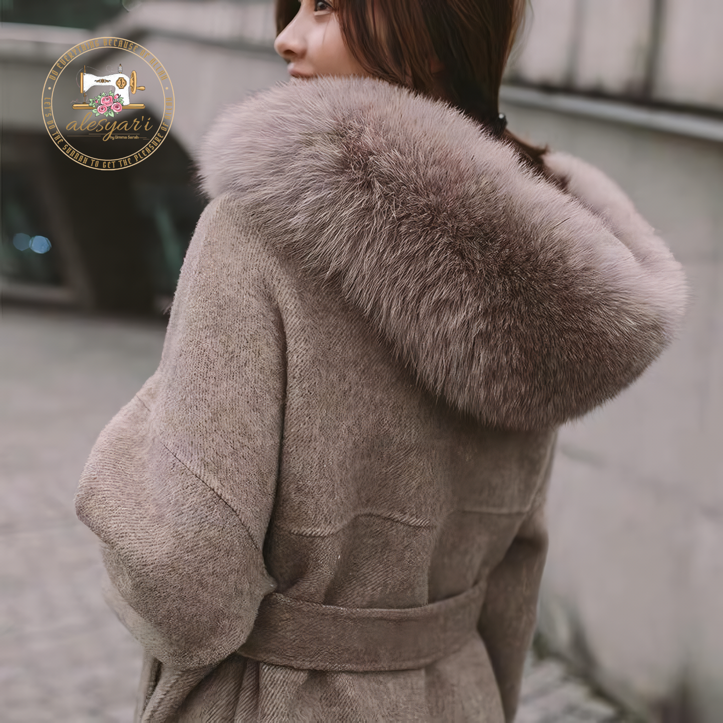 Alesyari Shop I Popular Fairy Fluffy Tweed Small Coat Introducing the Latest Cashmere Woolen Elegance