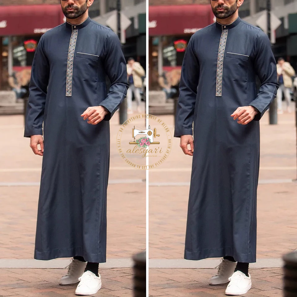 Alesyari Shop I Islamic Elegance Men's Abaya Caftan - A Fusion of Fashion and Tradition in Islamic Robes, Kaftan, and Jubba Thobe