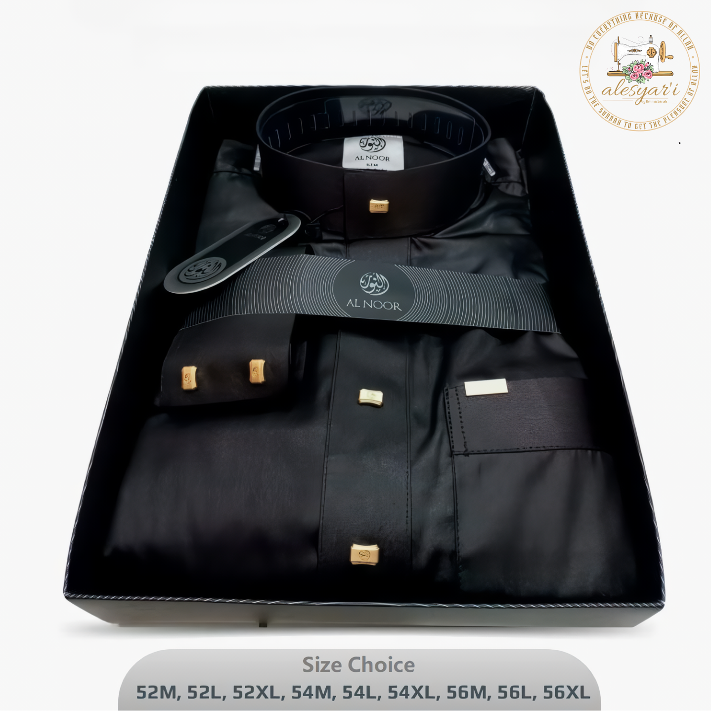 Alesyari Shop I New 2024 Traditional Muslim Clothing Eid Middle East Jubba Thobe Men Thobe Arab Muslim Robes with Long Sleeves Gifts for Husband