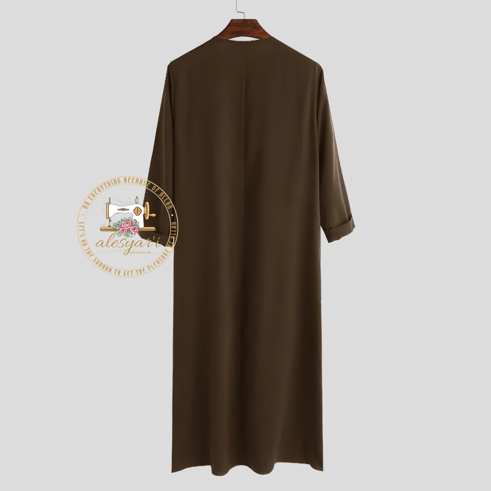 Alesyari Shop I Jubba Thobe: Long Sleeve Kaftan for Men, Ideal Islamic Attire from Pakistan, Saudi Arabia, and Afghanistan