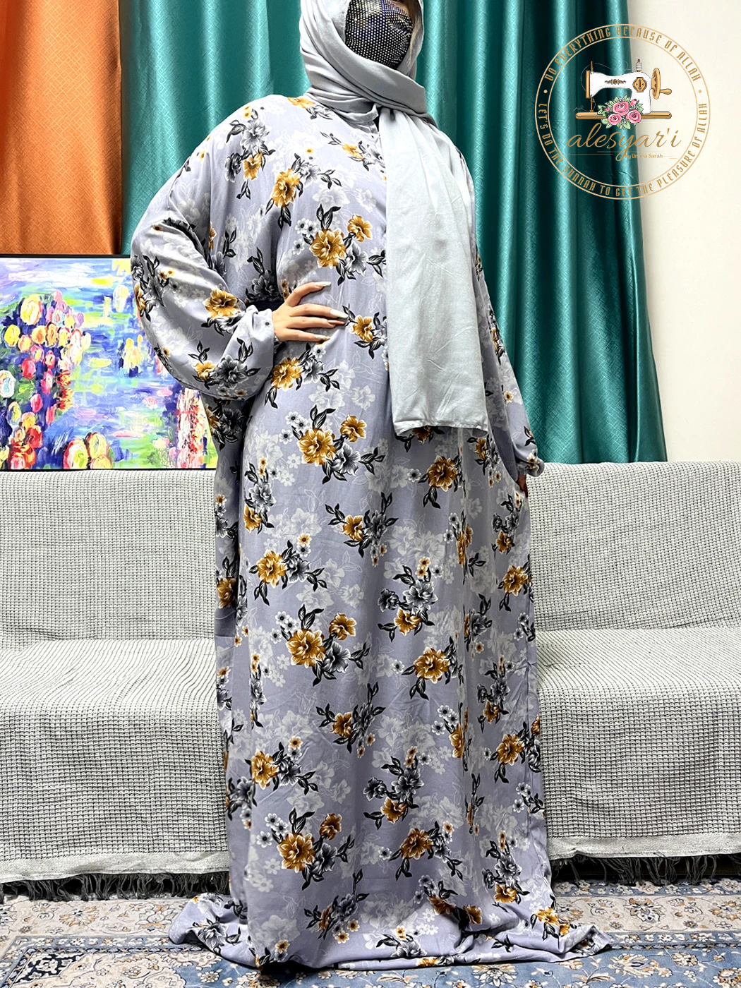 Alesyari Shop I Stylish Muslim Rayon Abayas for Women: 2024 Ramadan Prayers Collection Inspired by Dubai, Turkey, and the Middle East, featuring Loose-fitting African-inspired Dresses