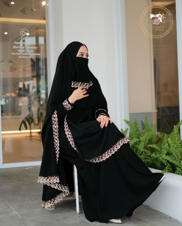 Alesyari Shop I 2024 Women Muslim Long Dress Full Sleeve Maxi Dresses Dubai Abaya IsIamic Clothing Hijab Vestidos Robe Autumn Fashion